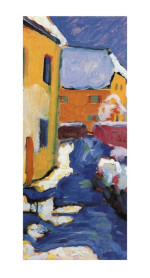 Wassily Kandinsky Reproduktion Friedhof und Pfarrhaus in Kochel