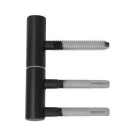 SÜDMETALL Türband 2-teilig Schwarz matt für Holzzargen