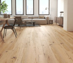 Milieubild Wohnbereich von Eiche sand strukturiert 1-Stab Living Laminat - Wiparquet