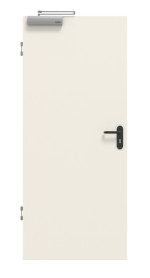 Frontbild von Reinweiß RAL 9010 ProLine Duradecor Brandschutztür - Hörmann