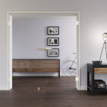 Wohnmilieu mit Klarglas Ganzglas Doppelflügeltür