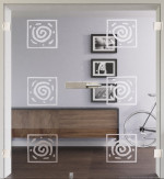 Bild mit Modell 3005 negativ Ganzglas Doppelflügeltür - Lienbacher Glas