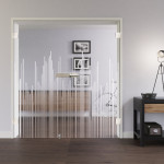 Wohnmilieu mit Modell 347 Ganzglas Doppelflügeltür