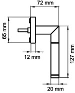 Piktogramm von Rio Steel Edelstahl matt Ovalrosetten Fenstergriff - Karcher Design