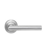 Rio Steel ER34 OS Edelstahl matt Rundrosette Zimmertürgarnitur - Karcher Design