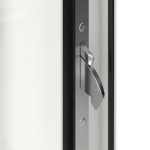 Höning Haustür Schüco Rocket 3 AT75-ea RAL 9016 glatt-RAL 9016 glatt Detail Schließer