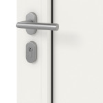 Kneer Haustür Alu AT72 1AF 208 RAL 9016-RAL 9016 Detail Oberfläche