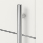 Kneer Haustür Alu AT72 EF 119 RAL 9016-RAL 9016 Detail Drücker