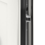 Kneer Haustür Alu AT72 EF 119 RAL 9016-RAL 9016 Detail Schließer