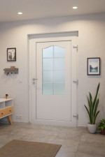 Kneer Haustür Kunststoff KF 404 S 117 RAL 9016-RAL 9016 Stilwelt innen