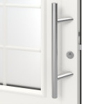 Kneer Haustür Kunststoff KF 404 S 117 RAL 9016-RAL 9016 Detail Drücker