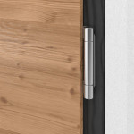 Kneer Haustür Holz 327 Querfurnier Lärche hell-Querfurnier Lärche hell Detail Bänder