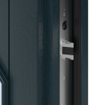 Kneer Haustür Holz 316 Meranti RAL 7016-Meranti RAL 7016 Detail Schließer