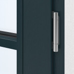 Kneer Haustür Holz 302 Meranti RAL 7016-Meranti RAL 7016 Detail Bänder