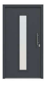 Hörmann Haustür Thermo46 020 RAL 7016-RAL 7016 Frontansicht außen