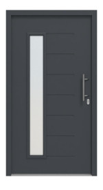 Hörmann Haustür Thermo46 025 RAL 7016-RAL 7016 Frontansicht außen