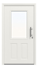 Hörmann Haustür Thermo65 430 RAL 9016-RAL 9016 Frontansicht außen