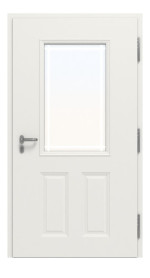 Hörmann Haustür Thermo65 430 RAL 9016-RAL 9016 Frontansicht innen
