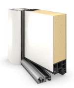 Hörmann Haustür Thermo65 430 RAL 9016-RAL 9016 Detail Querschnitt