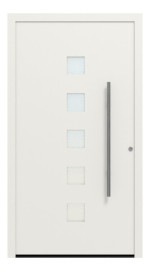 Hörmann Haustür ThermoSafe 177 RAL 9016-RAL 9016 Frontansicht außen