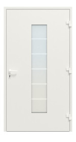 Hörmann Haustür ThermoSafe Aktion 504 RAL 7016 Anthrazitgrau seidenmatt-RAL 9016 Frontansicht innen