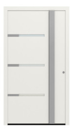 Hörmann Haustür ThermoSafe 514 RAL 9016-RAL 9016 Frontansicht außen