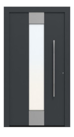 Hörmann Haustür ThermoCarbon 680 RAL 7016-RAL 7016 Frontansicht außen