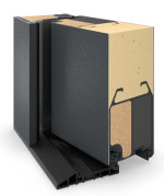 Hörmann Haustür ThermoCarbon 680 RAL 7016-RAL 7016 Detail Querschnitt