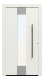 Hörmann Haustür ThermoCarbon 680 RAL 9016-RAL 9016 Frontansicht außen
