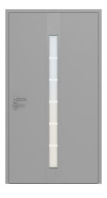 Hörmann Haustür ThermoCarbon 686 RAL 9006-RAL 9006 Frontansicht innen