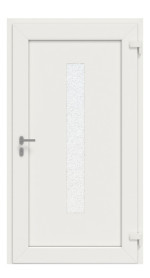 Interio Haustür Kunststoff 4-Sterne 1096 RAL 9016-RAL 9016 Frontansicht innen