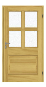Interio Haustür Holz 4-Sterne 1129 Kiefer-Kiefer Frontansicht innen