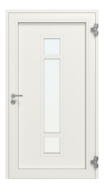 Weru Haustür SEDOR-home H13126-G RAL 9016-RAL 9016 Frontansicht innen