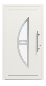 Weru Haustür SEDOR-home H13127-G RAL 9016-RAL 9016 Frontansicht außen