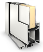 Weru Haustür SEDOR-home H13127-G RAL 9016-RAL 9016 Detail Querschnitt