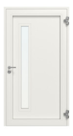 Weru Haustür SEDOR-home H13156-G RAL 9016-RAL 9016 Frontansicht innen