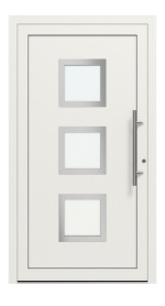 Weru Haustür SEDOR-home H13174-G RAL 9016-RAL 9016 Frontansicht außen