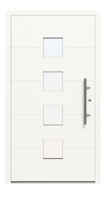 Splendoor Haustür COMFORT C1050 RAL 9016-RAL 9016 Frontansicht außen
