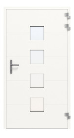 Splendoor Haustür COMFORT C1050 RAL 9016-RAL 9016 Frontansicht innen