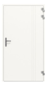 Splendoor Haustür SMART S1020 RAL 9016-RAL 9016 Frontansicht innen