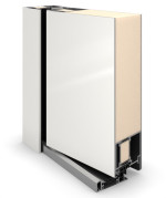 Splendoor Haustür SMART S1020 RAL 9016-RAL 9016 Detail Querschnitt