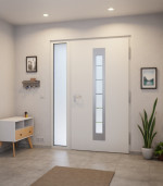 Hörmann Haustür Thermo46 750 mit Seitenteil RAL 9016-RAL 9016 Stilwelt innen