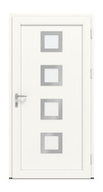 Meeth Haustür Signum Exklusiv PVC 84 RAL 9016-RAL 9016 Frontansicht innen