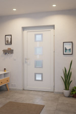 Meeth Haustür Signum Exklusiv PVC 84 RAL 9016-RAL 9016 Stilwelt innen