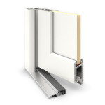 Meeth Haustür Signum Exklusiv PVC 84 RAL 9016-RAL 9016 Detail Querschnitt