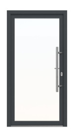 Meeth Haustür Signum Alu 60 RAL 7016-RAL 7016 Frontansicht außen