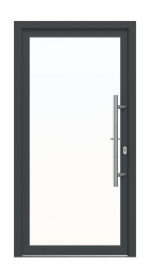 Meeth Haustür Signum Alu 60 RAL 7016-RAL 9016 Frontansicht außen