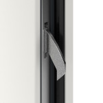 Interio Energiespar-Haustür Stahl-Alu Motiv B01 RAL 9016-RAL 9016 Detail Schließer