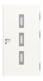 Interio Energiespar-Haustür Stahl-Alu Motiv B02 RAL 9016-RAL 9016 Frontansicht innen