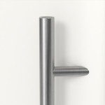 Interio Energiespar-Haustür Stahl-Alu Motiv B02 RAL 9016-RAL 9016 Detail Drücker